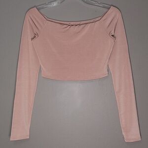 S | Room Service | Long Sleeved Crop Top